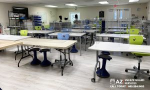 Sneeze Guards Desks Schools Phoenix Plexiglass Shields Acrylic Sneeze Guards Arizona MT Manufacturing Services
